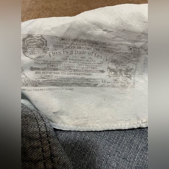 DOPE VINTAGE LEVI’S 501 BUTTON FLY BAGGY LOOSE JEAN SHORTS 90s RAP STYLE 36/38 W - Picture 11 of 16